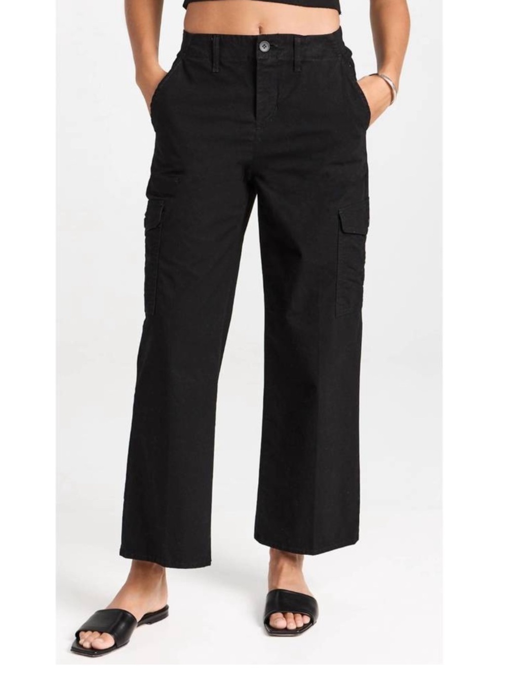 L'AGENCE Zoella High Rise Trek Trousers Black SZ 30